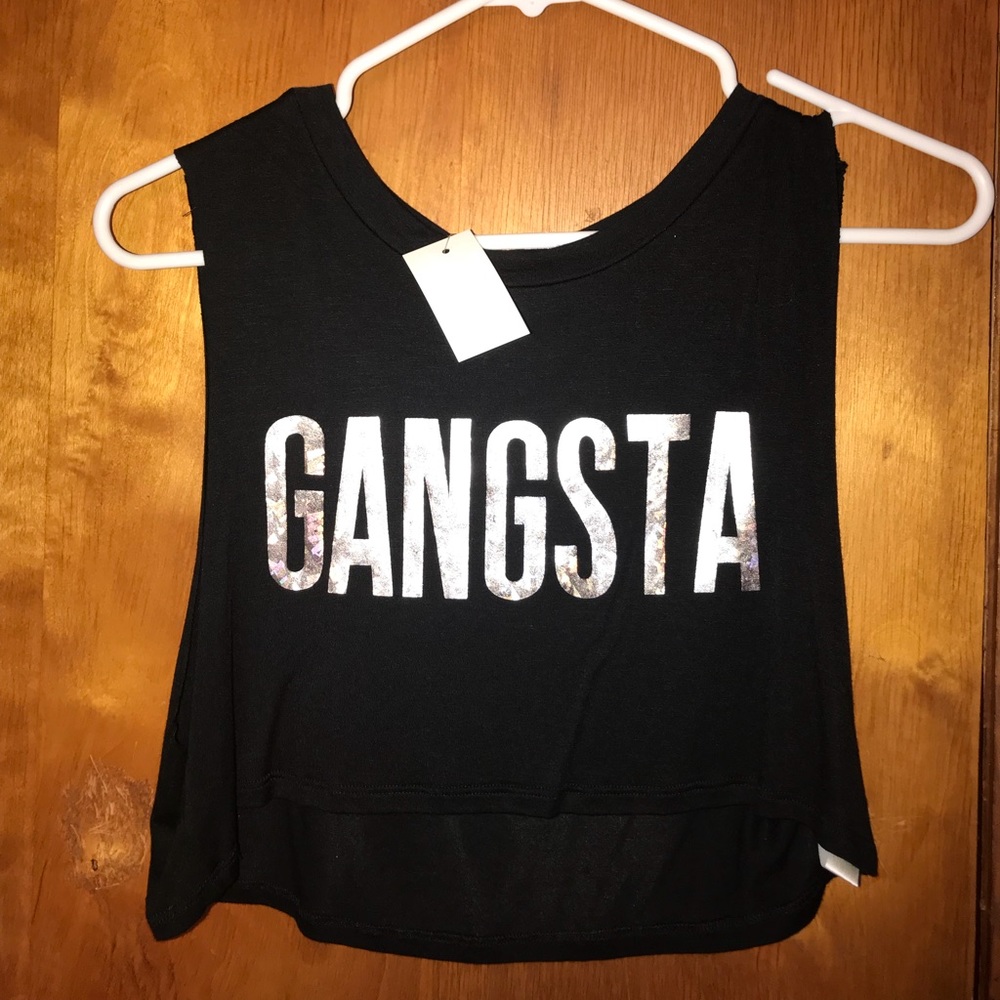 GANGSTA crop top